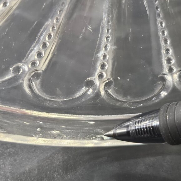 Antique US Glass, Kansas Pattern Jewel With Dewdrop Footed Compote Circa 1901 - Picture 4 of 12